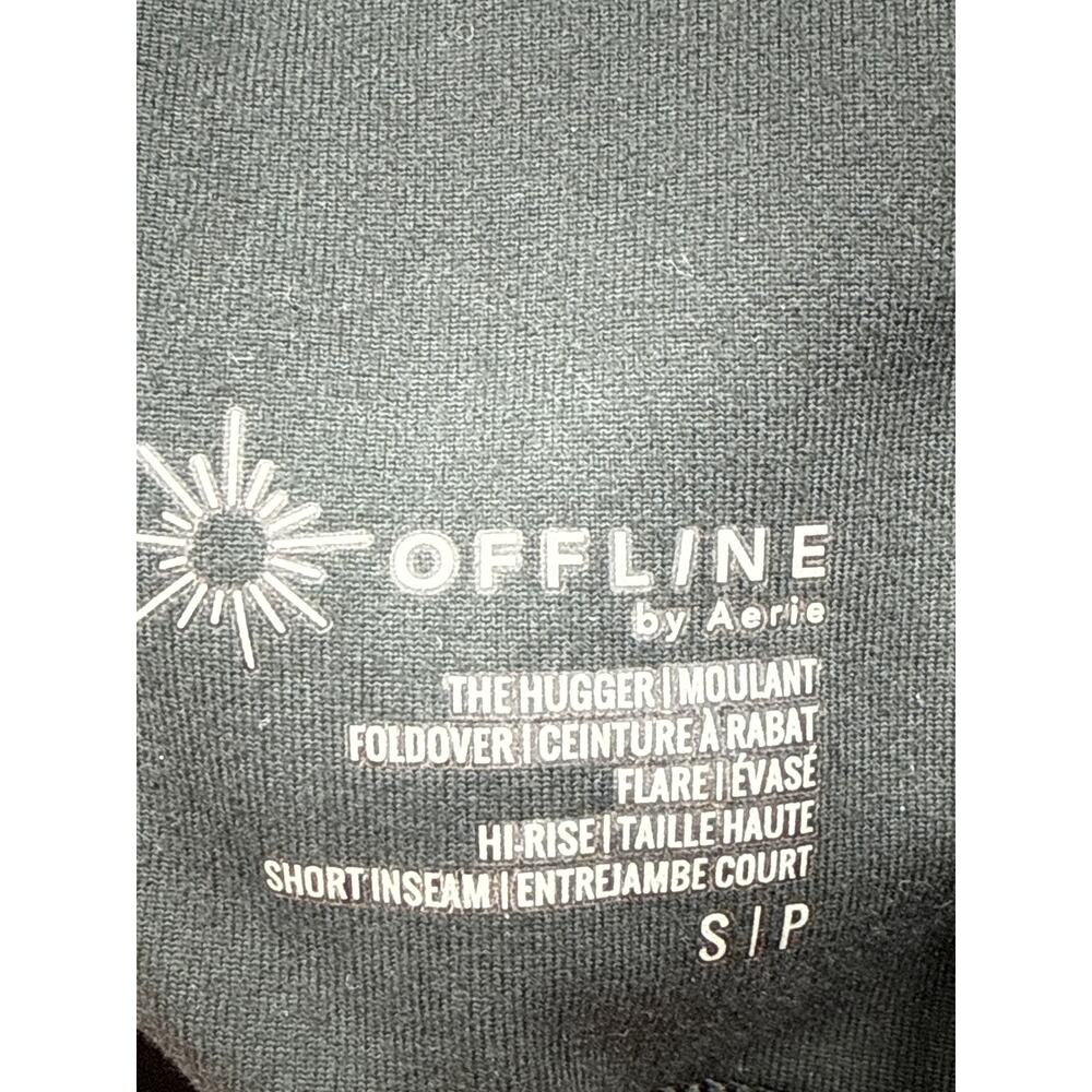 Aerie Offline Black Gym Workout Hi Rise Wide Opening Legging Small - Picture 3 of 4